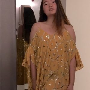 Sparking gold dress from Paris